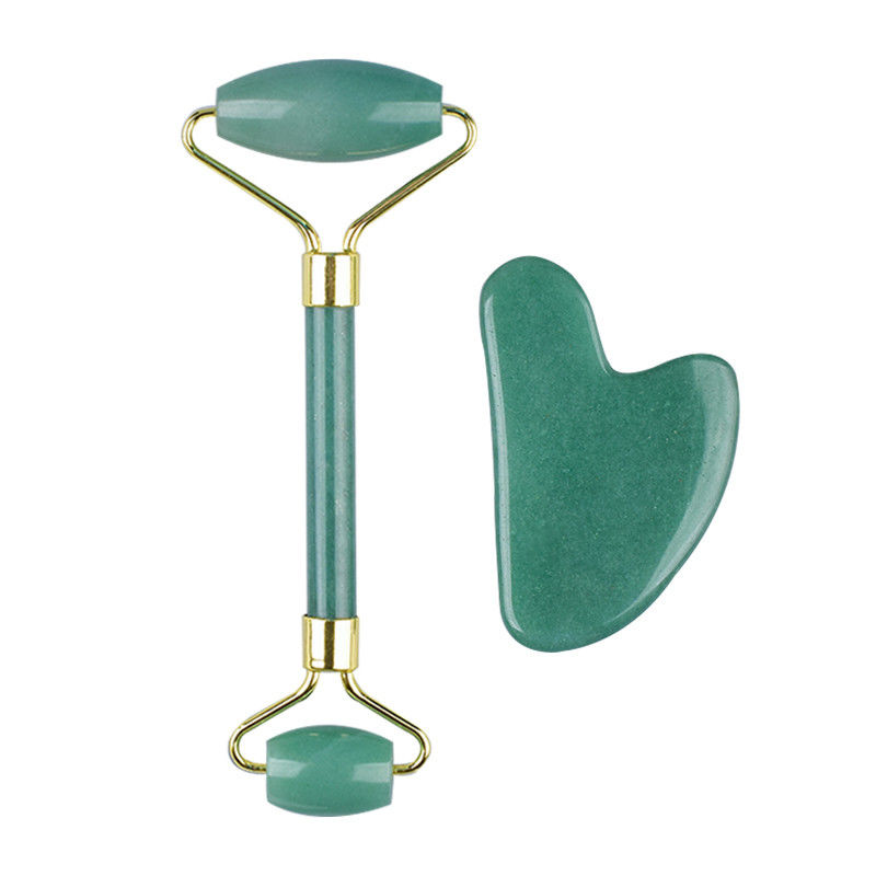 100% натуральный кристаллический лицевой кварцевый ролик Gua Sha Jade ролик для средств по уходу за кожей