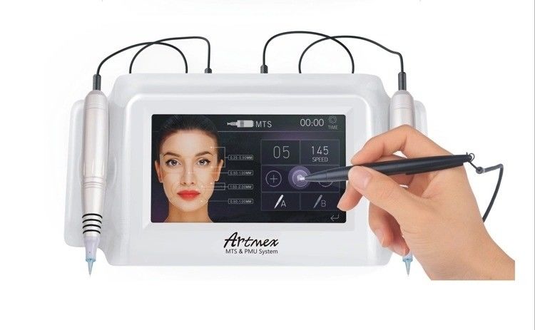 ABS Алюминиевый Artmex V8 Микроиглдинг дерма ручка ПМУ и MTS Функция татуировки машины комплект