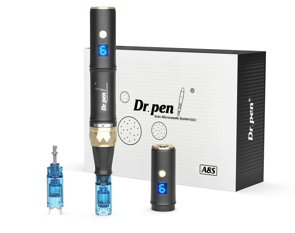 Dr pen A8s Black Dermapen 2023 Последнее беспроводное цифровое устройство для омоложения кожи