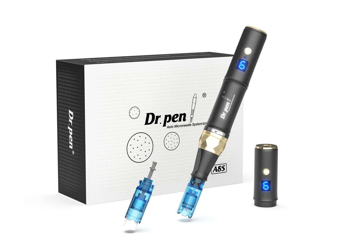Dr pen A8s Black Dermapen 2023 Последнее беспроводное цифровое устройство для омоложения кожи