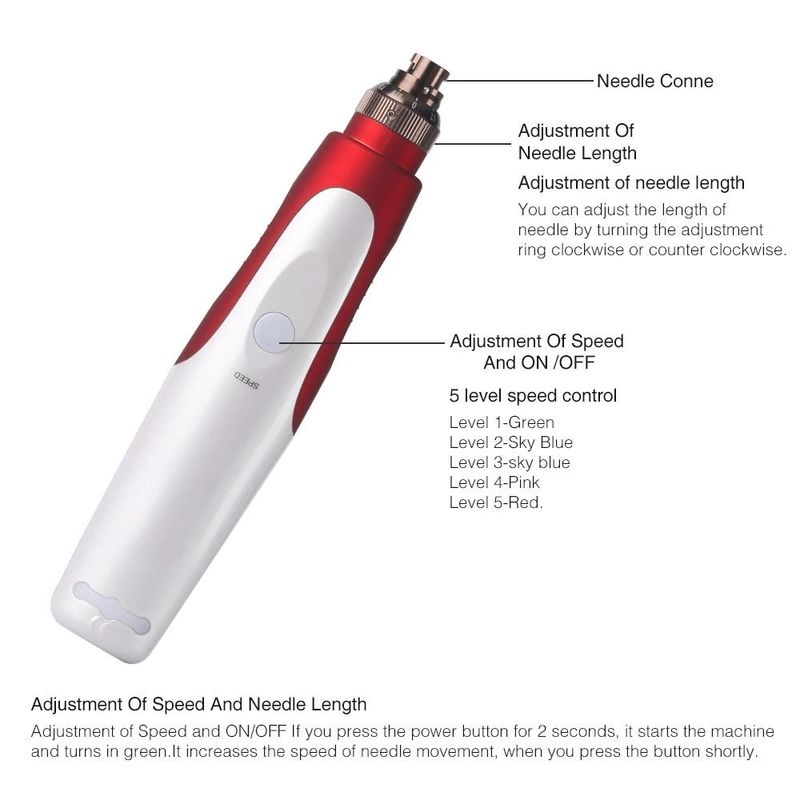 Иголка типа штыка Dr. Derma Pen N2-W - окончательное решение для отеков под глазами