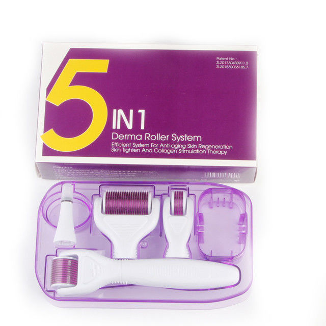 Ощутите мощь 5 в 1 DRS Derma Roller 300/720/1200 Игл для безупречной кожи
